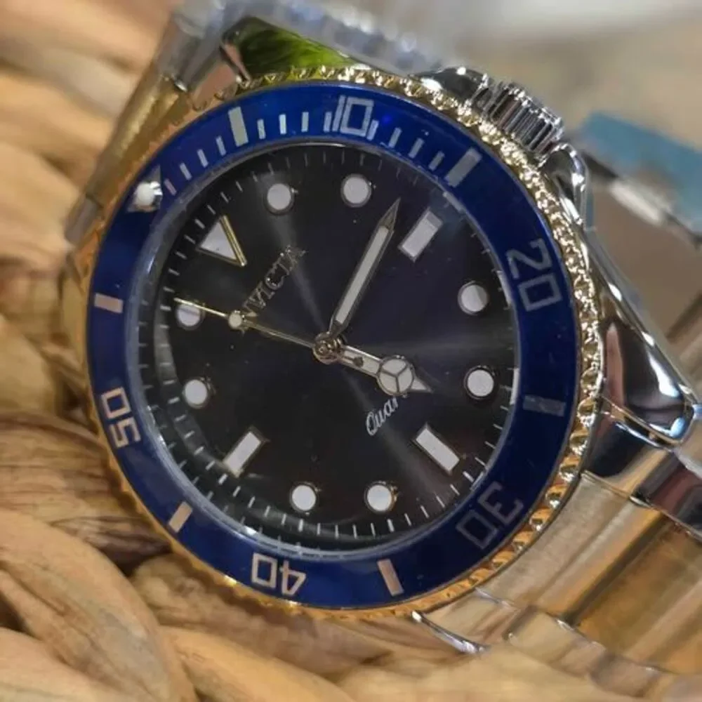 Invicta Pro Diver Two-Tone Blue and Gold Watch